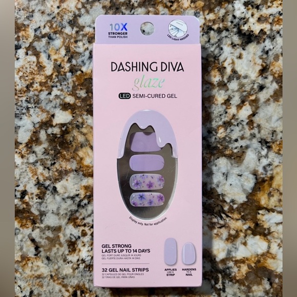 Dashing Diva Glaze Semi Cured Gel Nail Polish Strips Bundle of 5 - Picture 2 of 6